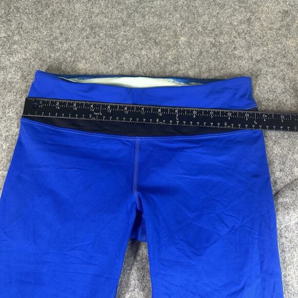 Lululemon Leggings Womens 6 Cropped 21" Blue Inspire Run Athletic Gym Workout - Picture 3 of 10